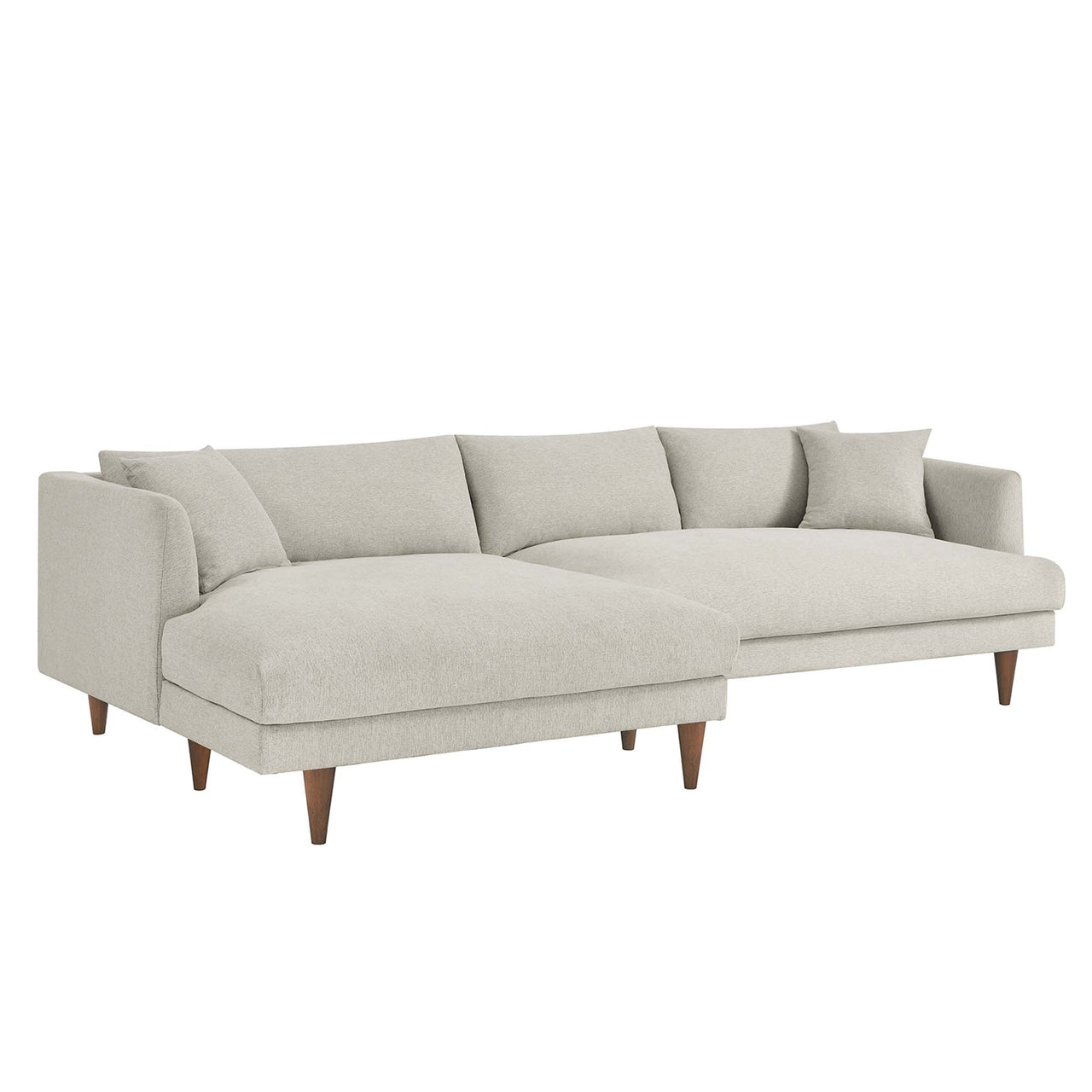 Noema Left-Facing Cloudblend Sectional, Ivory