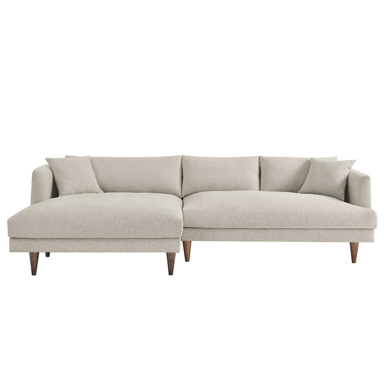 Noema Left-Facing Cloudblend Sectional, Ivory