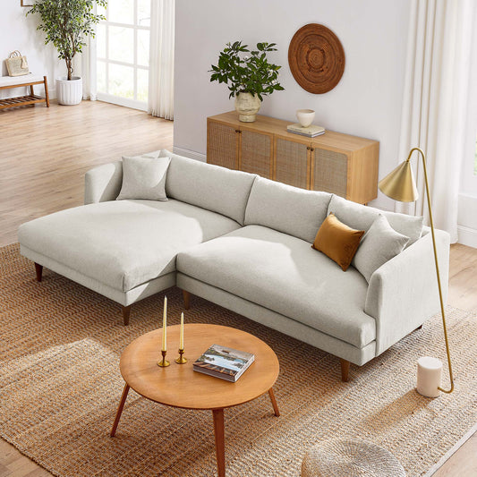 Noema Left-Facing Cloudblend Sectional, Ivory