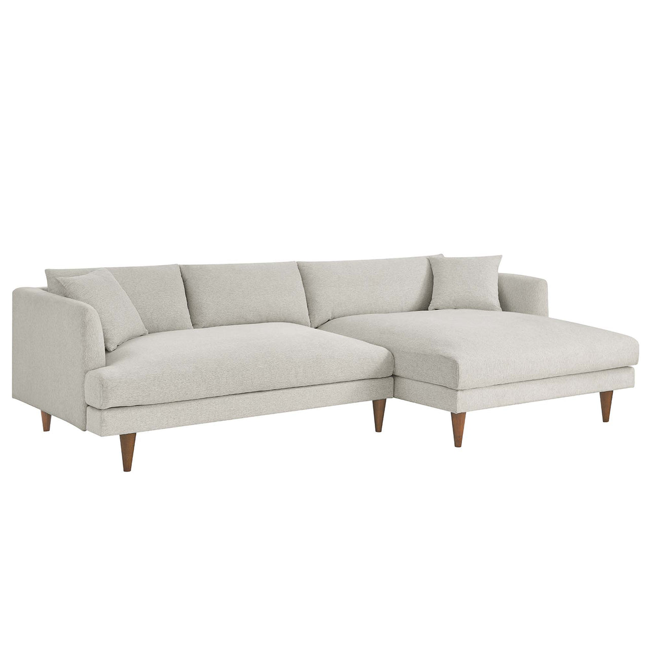 Noema Right-Facing Cloudblend Sectional, Ivory