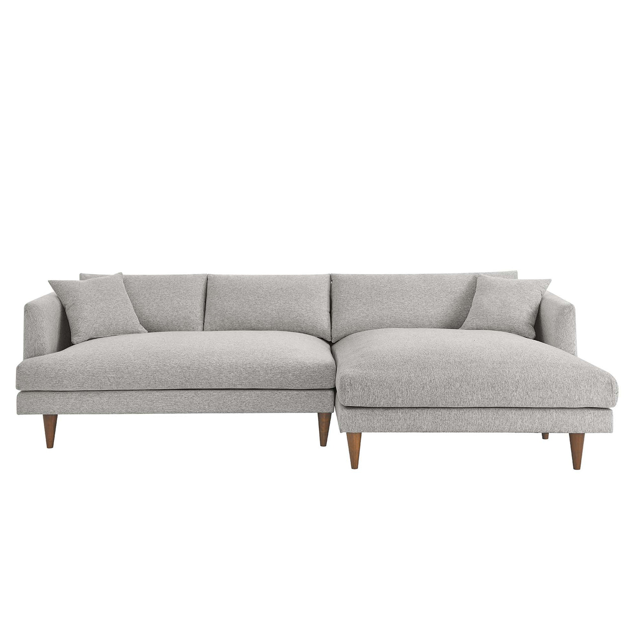 Noema Right-Facing Cloudblend Sectional, Light Gray