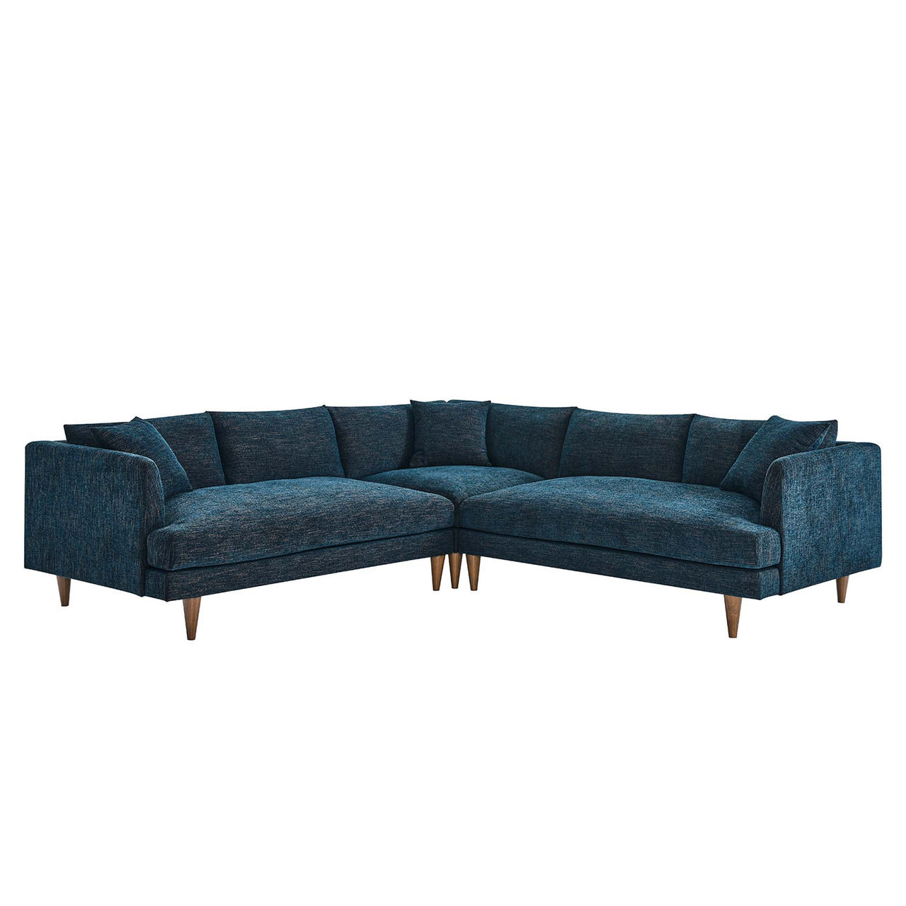 Noema 3-Piece Cloudblend Corner Sectional, Azure