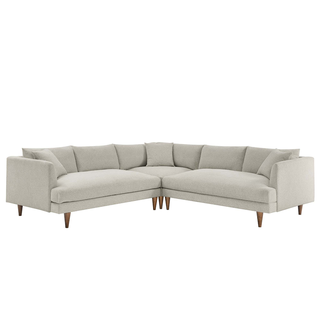Noema 3-Piece Cloudblend Corner Sectional, Ivory