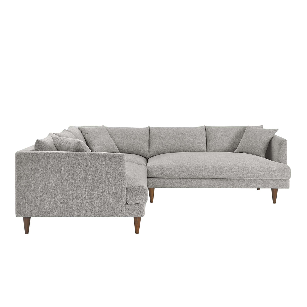 Noema 3-Piece Cloudblend Corner Sectional, Light Gray