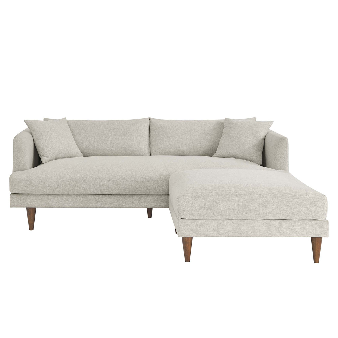 Noema Cloudblend Sofa & Ottoman Sectional, Ivory