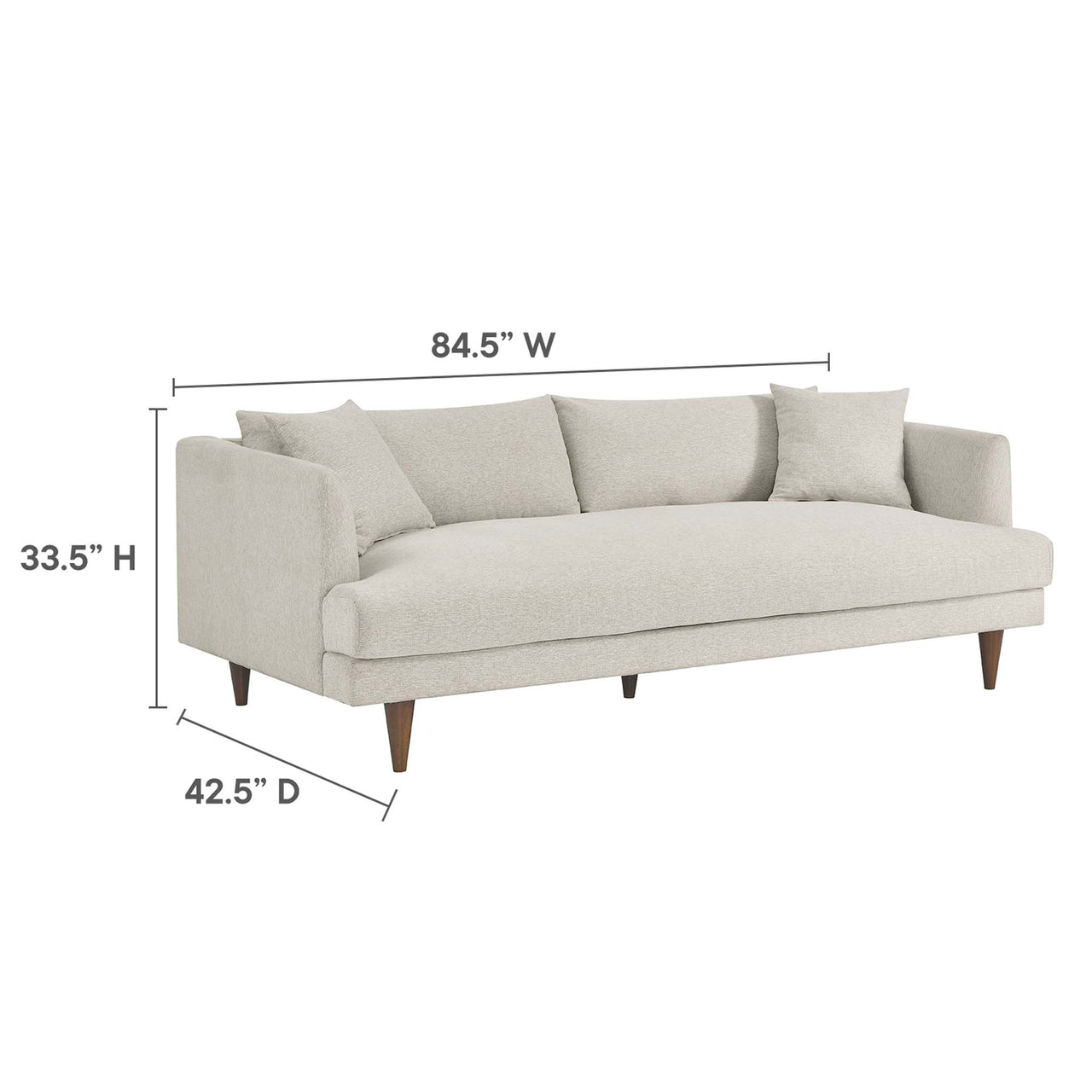 Noema Cloudblend Sofa & Ottoman Sectional, Ivory