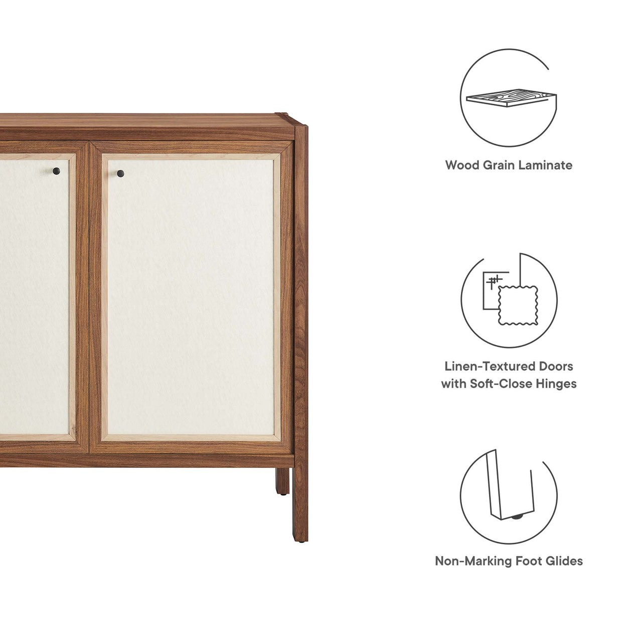 Embria Storage Cabinet, Walnut