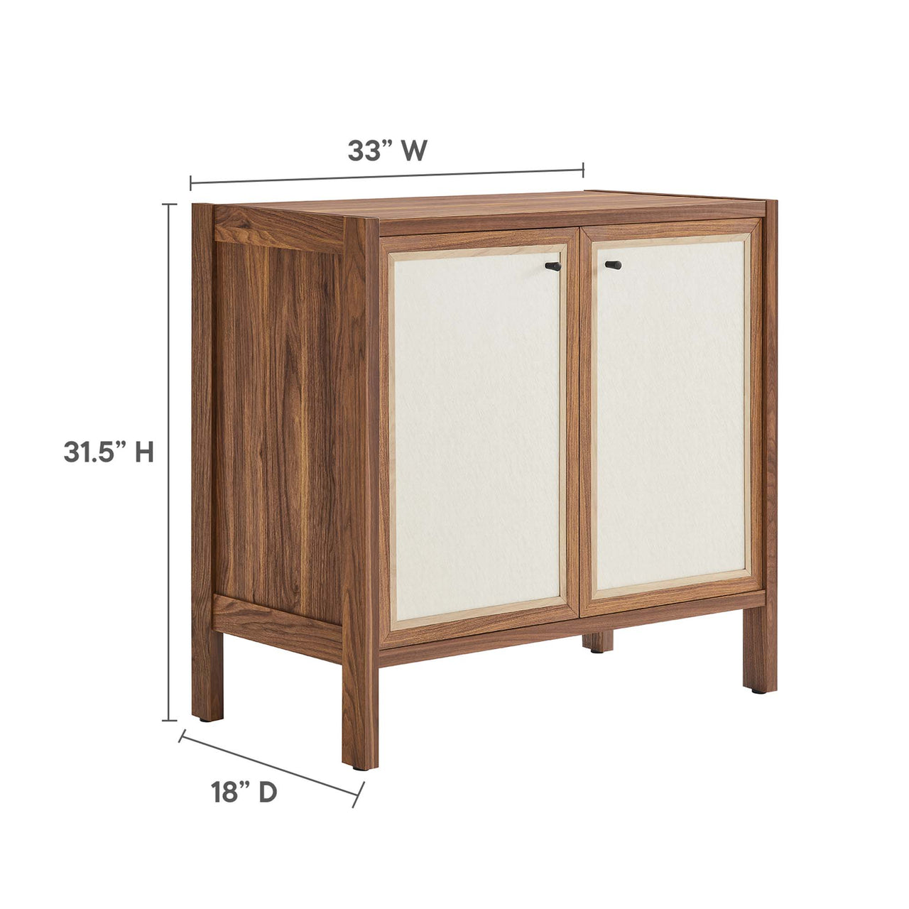 Embria Storage Cabinet, Walnut