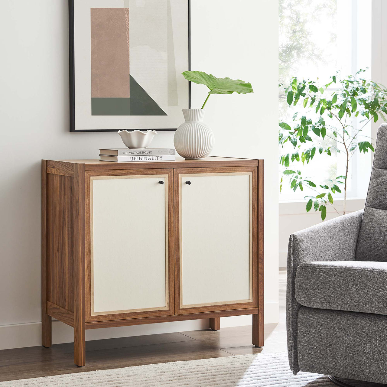 Embria Storage Cabinet, Walnut