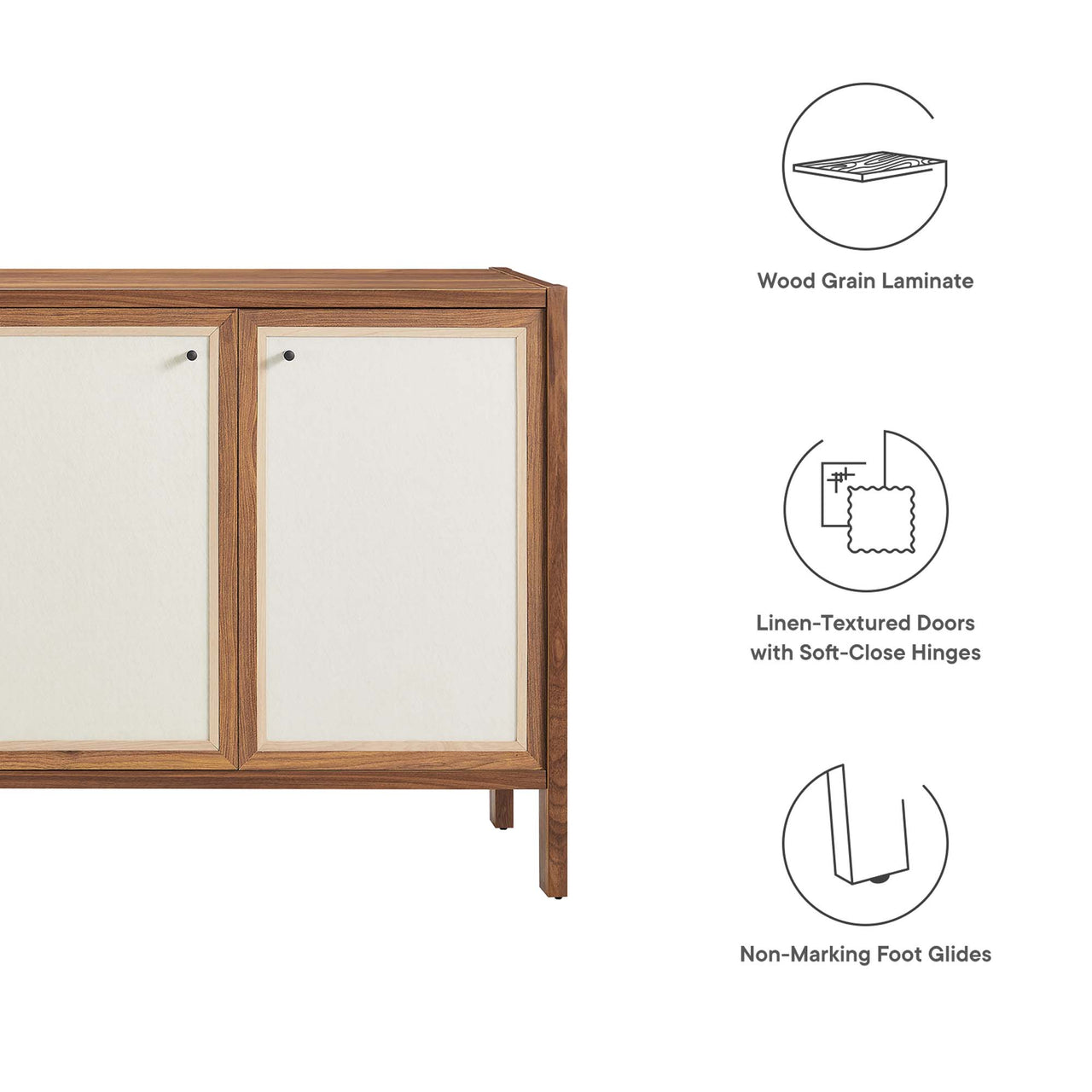 Embria Credenza, Walnut