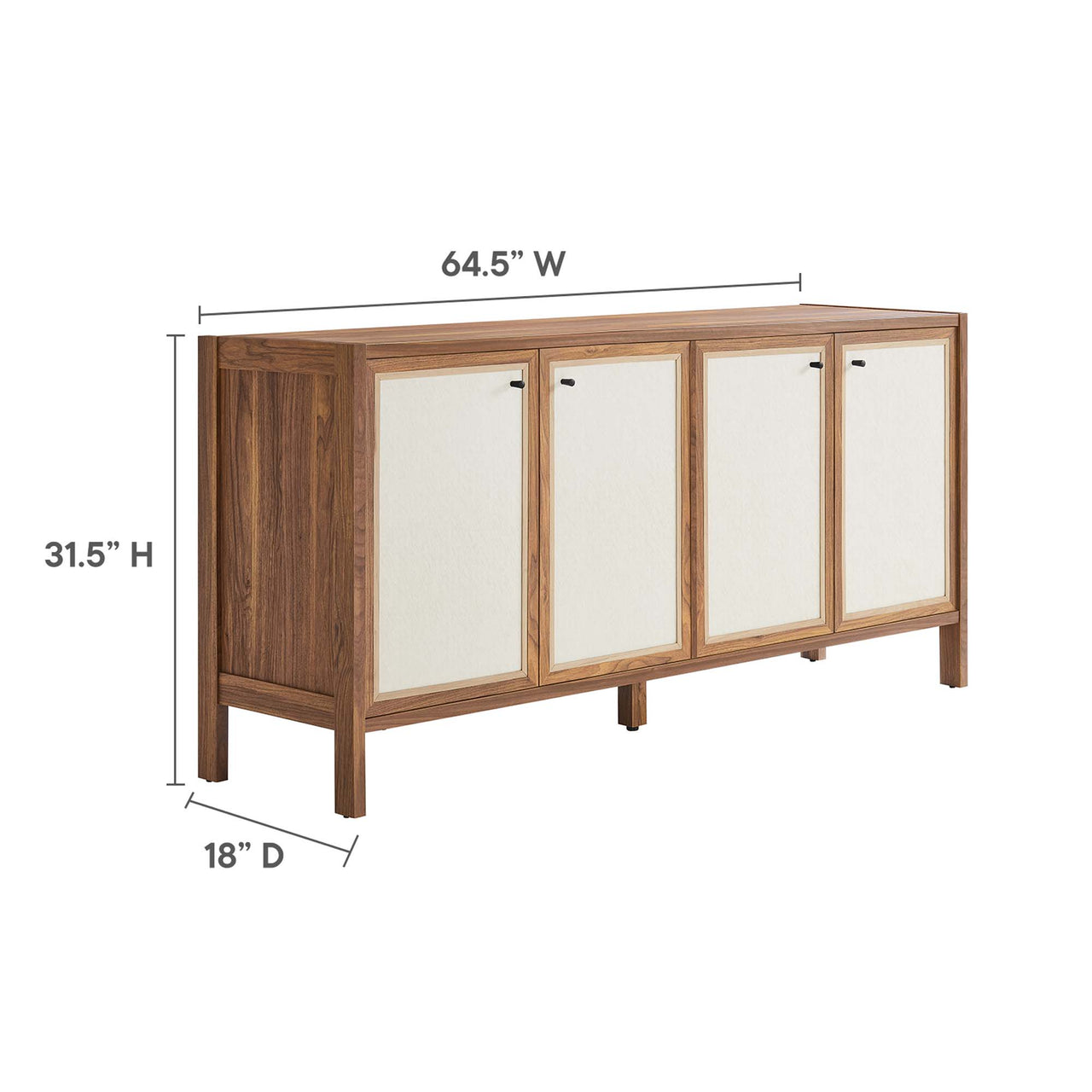 Embria Credenza, Walnut