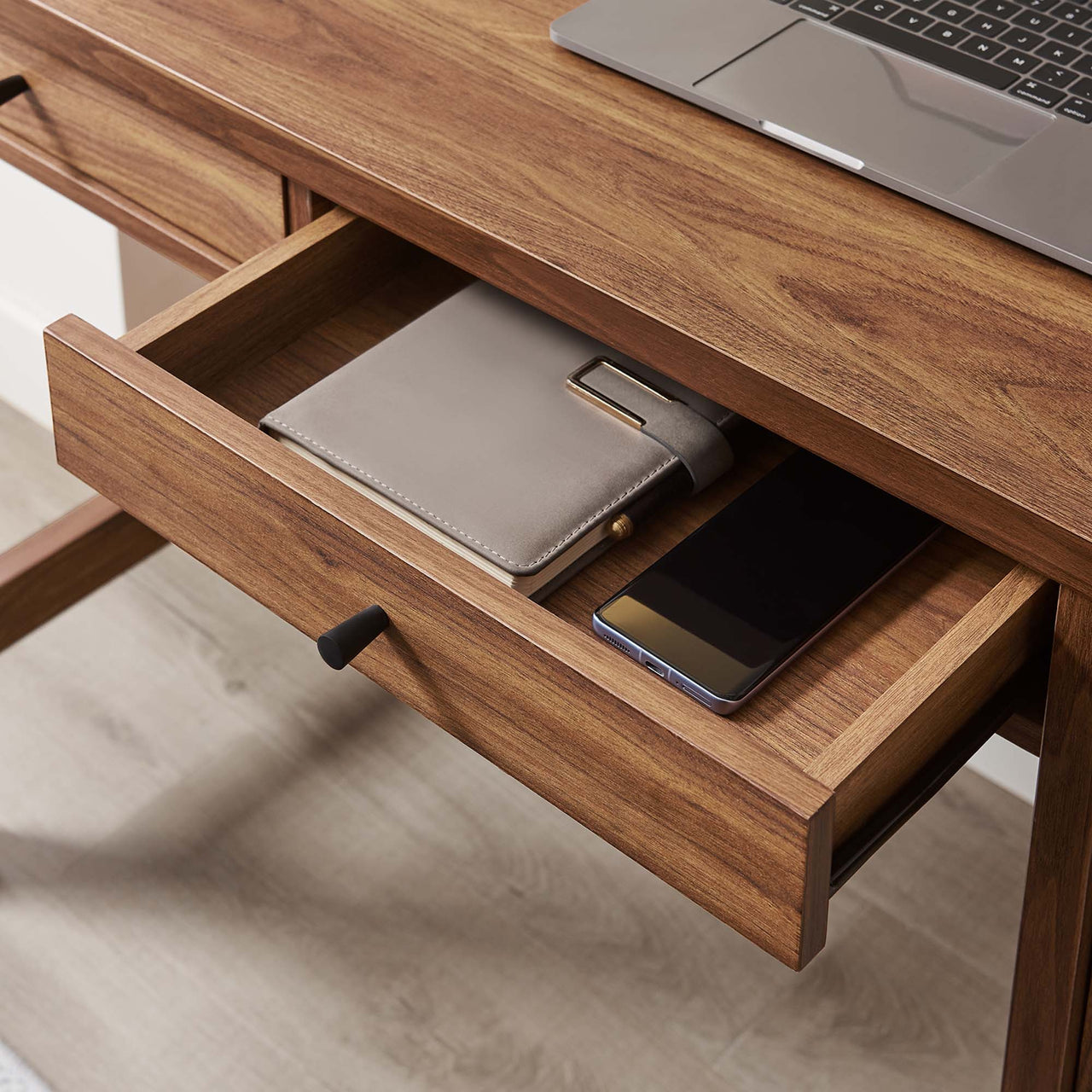 Embria Office Desk, Small, Walnut