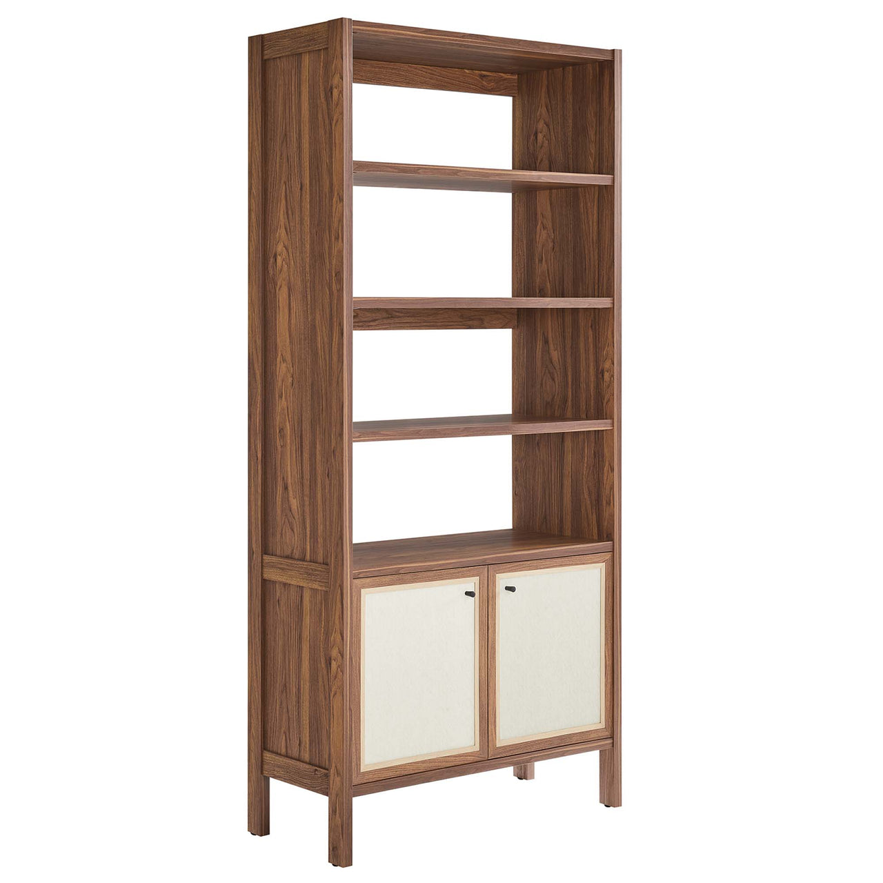 Embria 4-Shelf Bookcase, Walnut