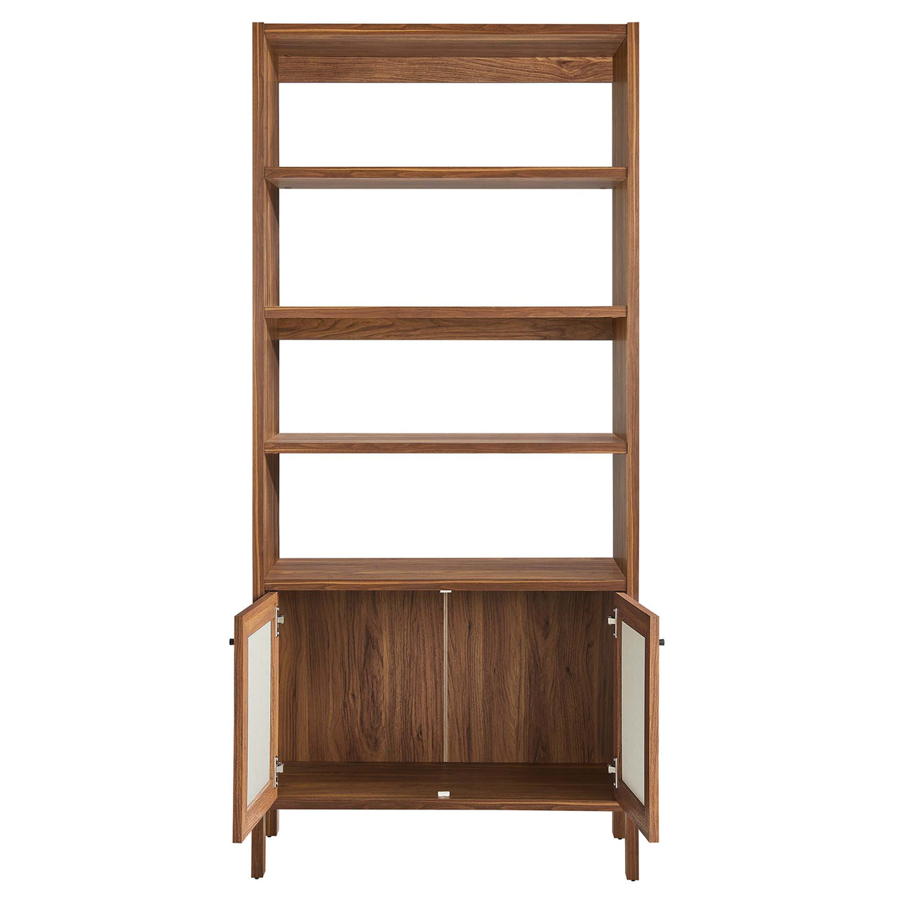 Embria 4-Shelf Bookcase, Walnut