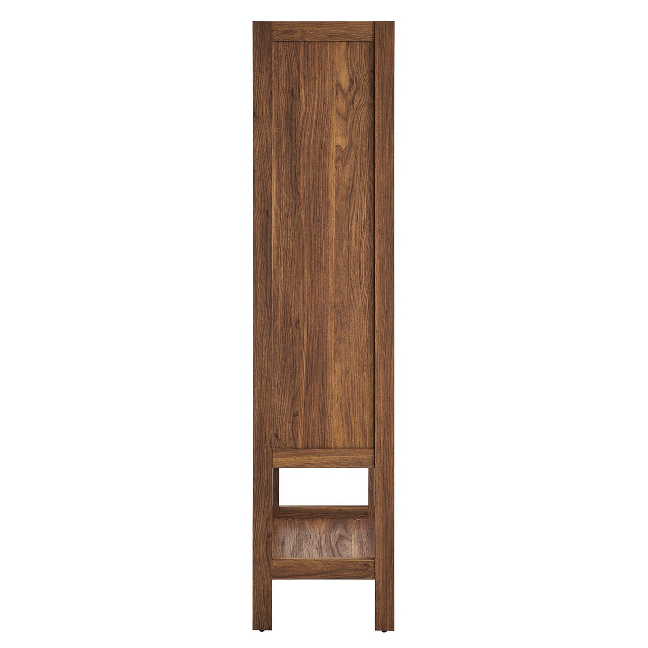Embria Tall Standing Storage Cabinet, Walnut