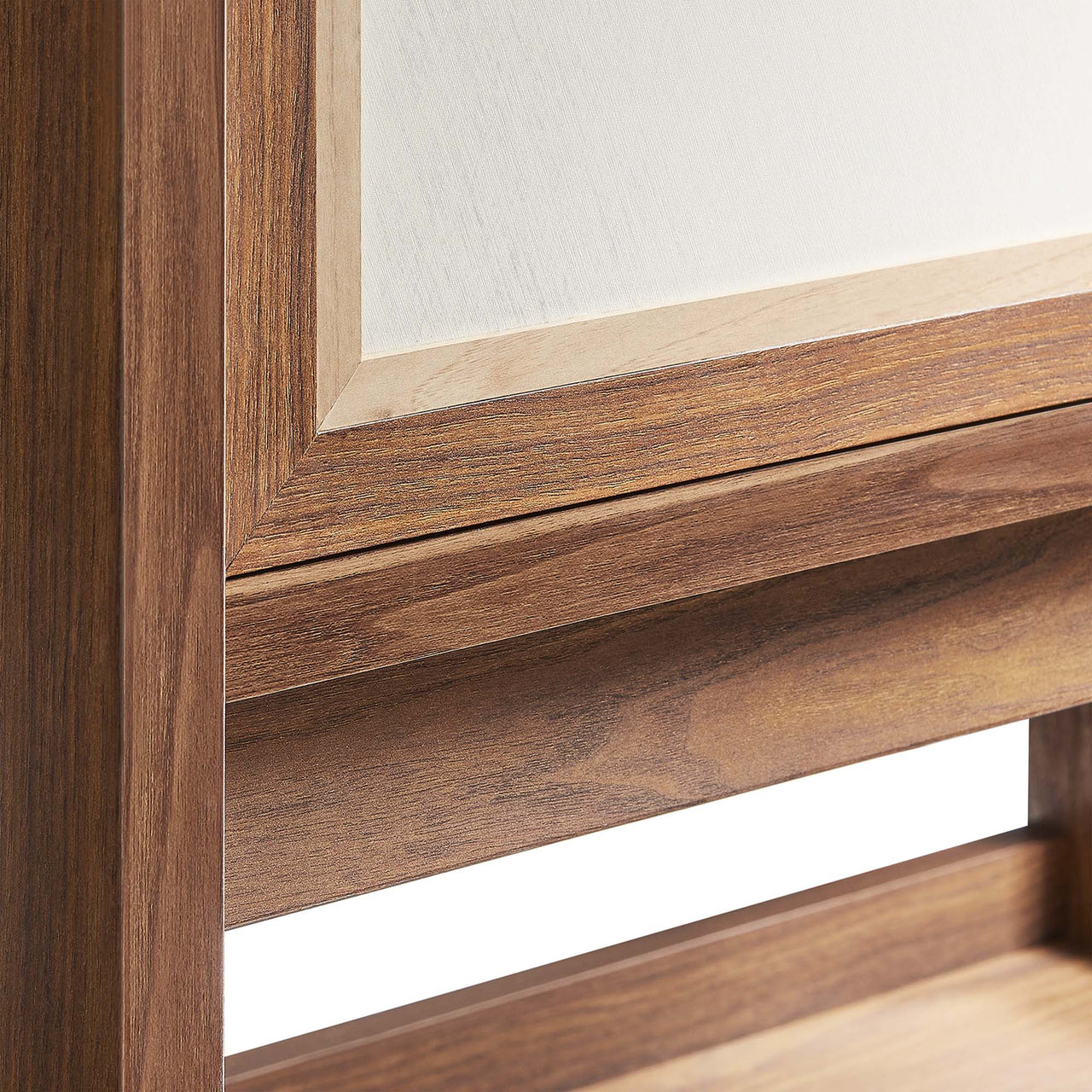 Embria Tall Standing Storage Cabinet, Walnut