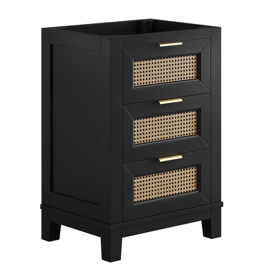 Mahoni Vanity Base with Storage, Small, Black