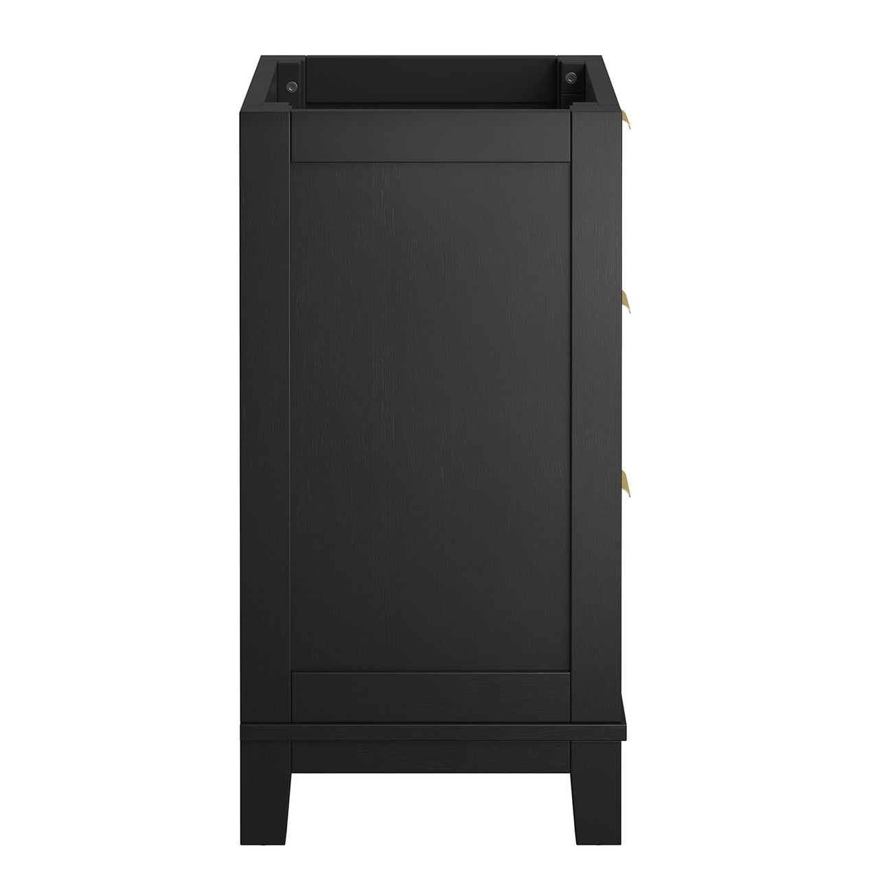 Mahoni Vanity Base with Storage, Small, Black