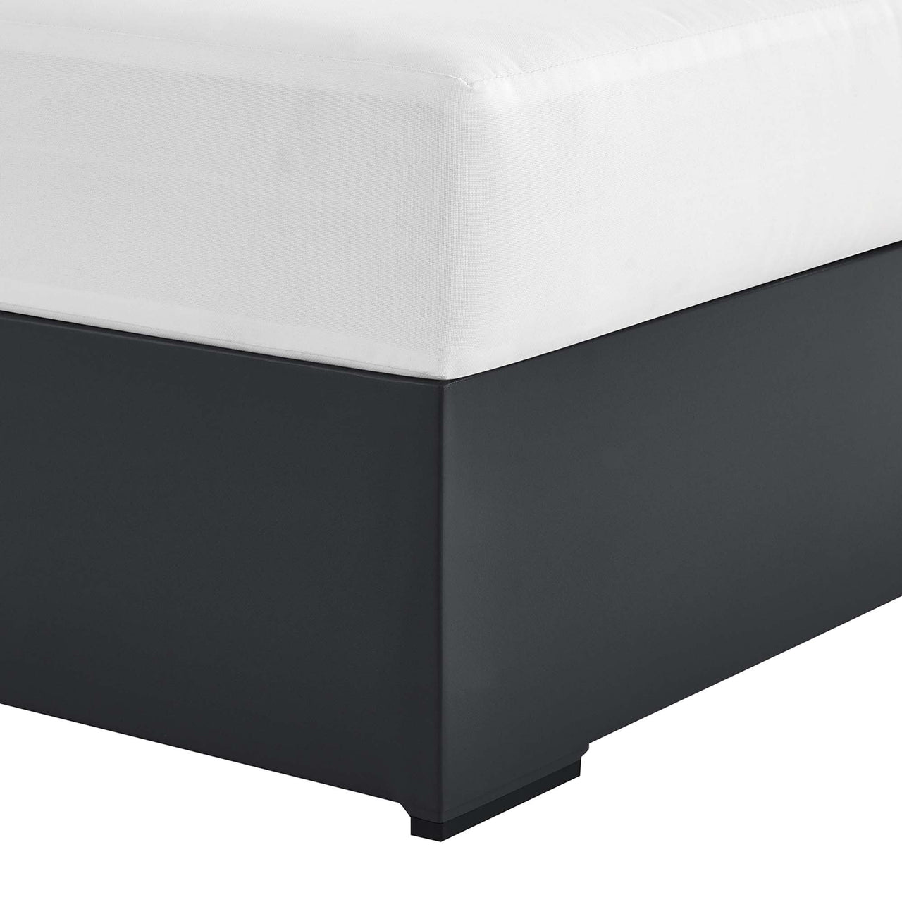 Tahlor Alfresco Powder-Coated Aluminum Right-Facing Chaise Lounge | Outdoor Modular Sectional Component, Gray & White