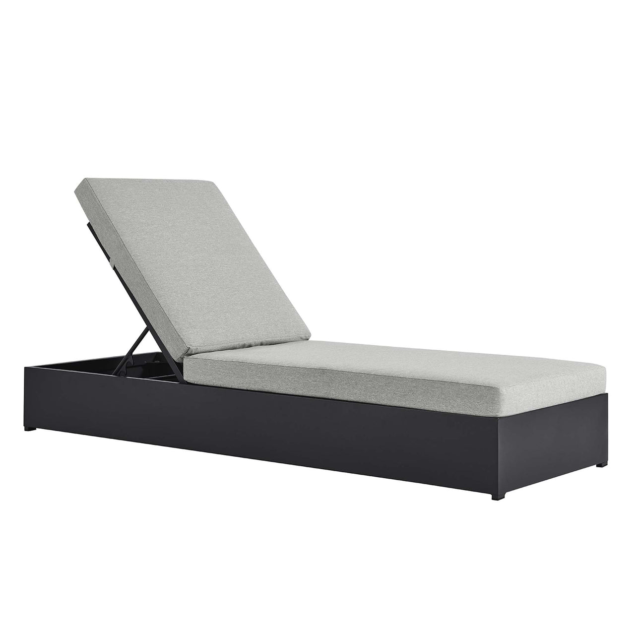 Tahlor Alfresco Powder-Coated Aluminum Chaise Lounge Chair, Gray