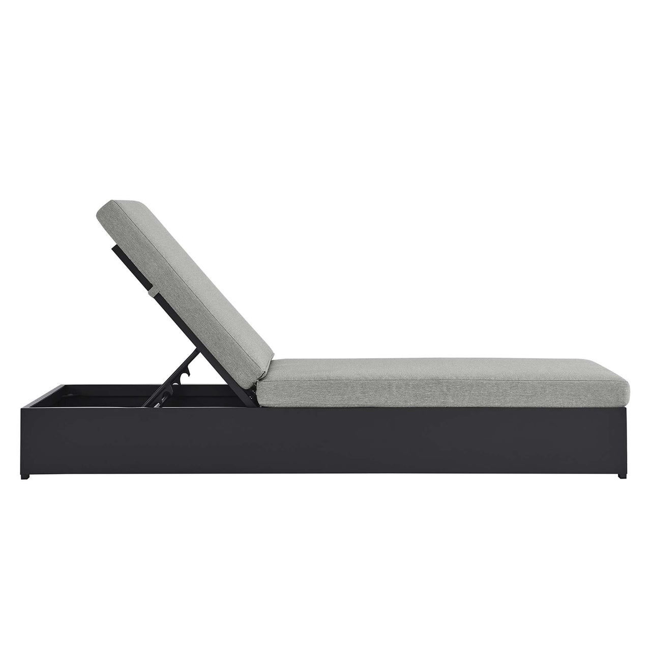 Tahlor Alfresco Powder-Coated Aluminum Chaise Lounge Chair, Gray