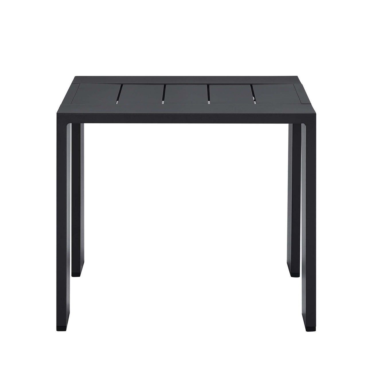 Tahlor Alfresco Powder-Coated Aluminum End Table, Gray