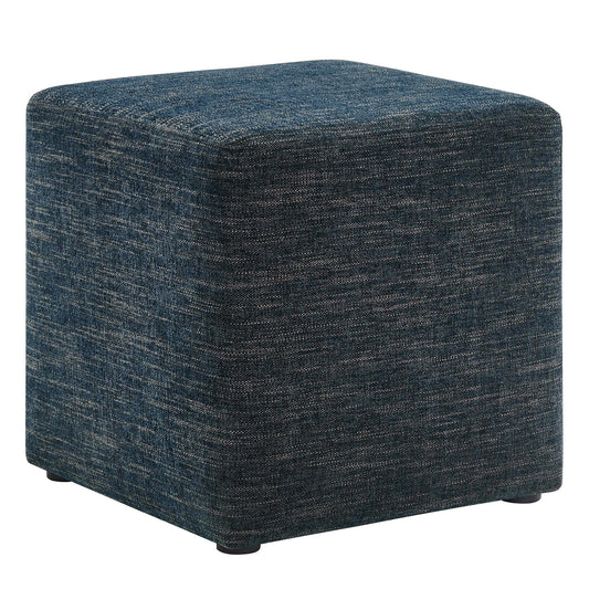 Calyx Square Pouf, Small, Azure