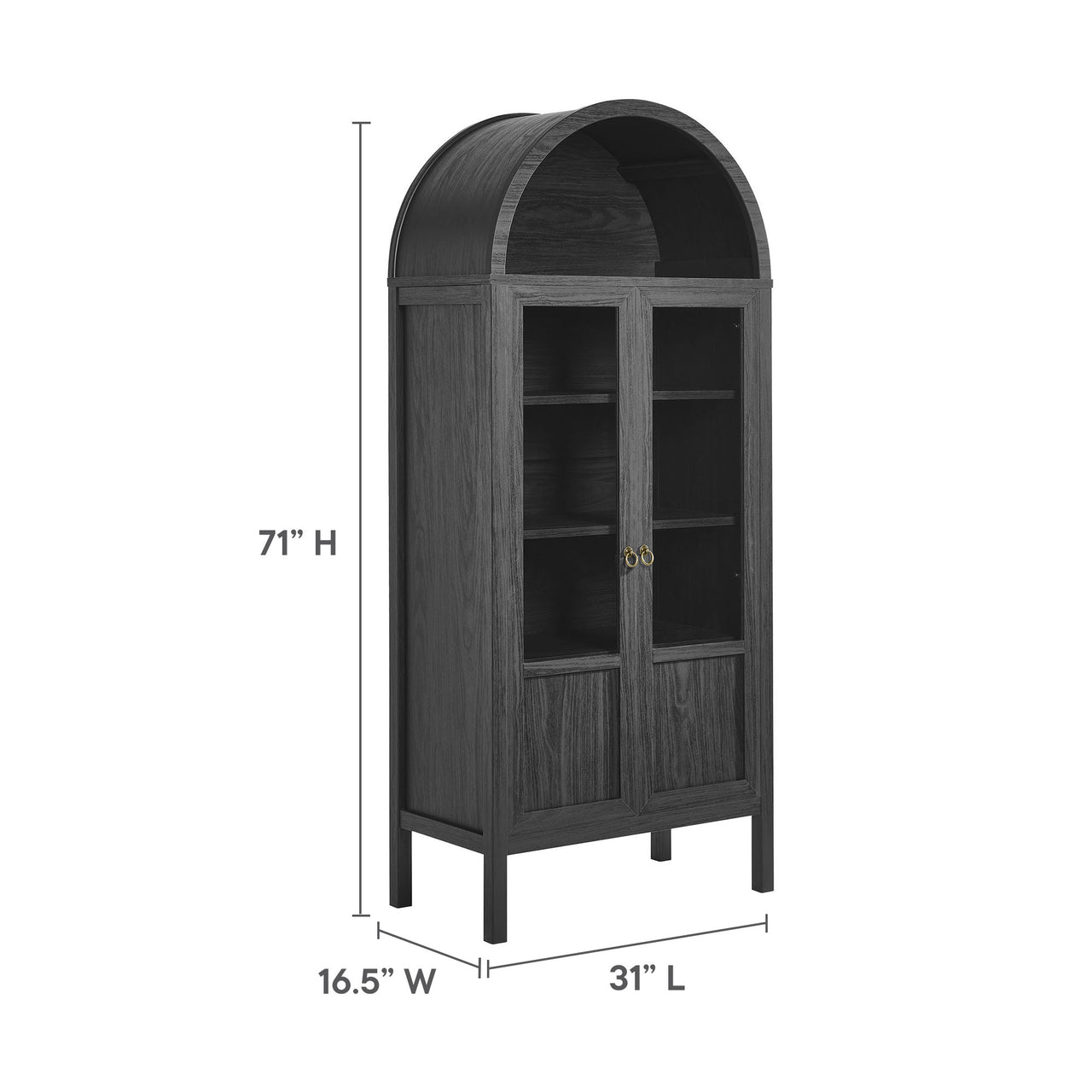 Evelyn Storage Cabinet, Black