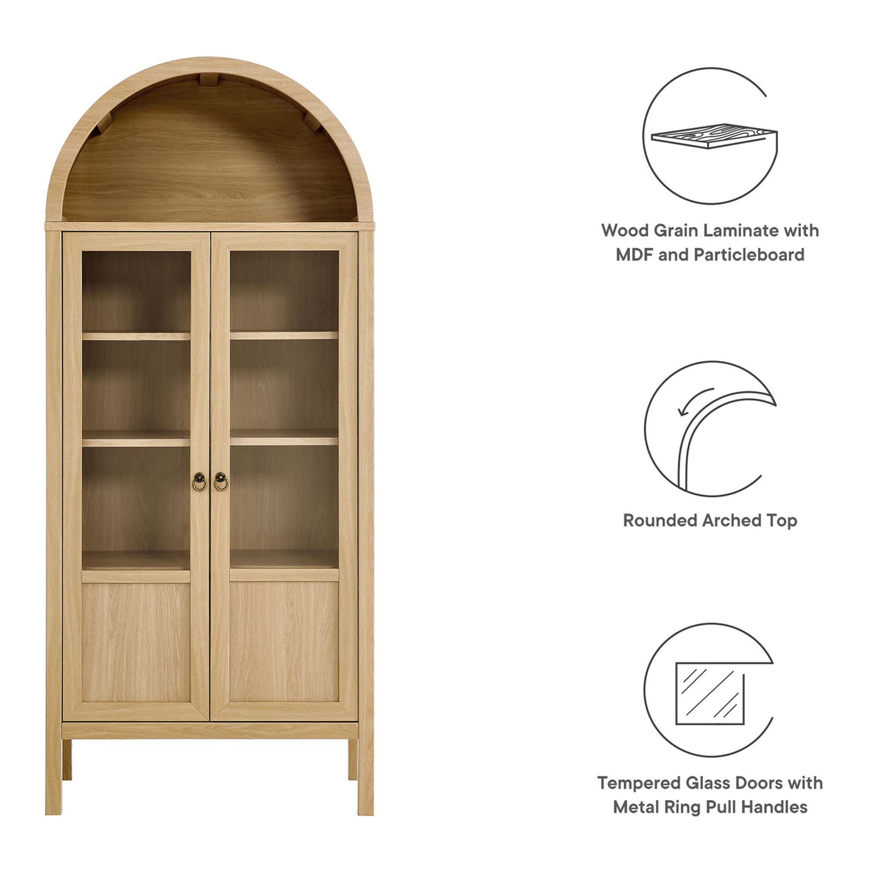 Evelyn Storage Cabinet, Oak