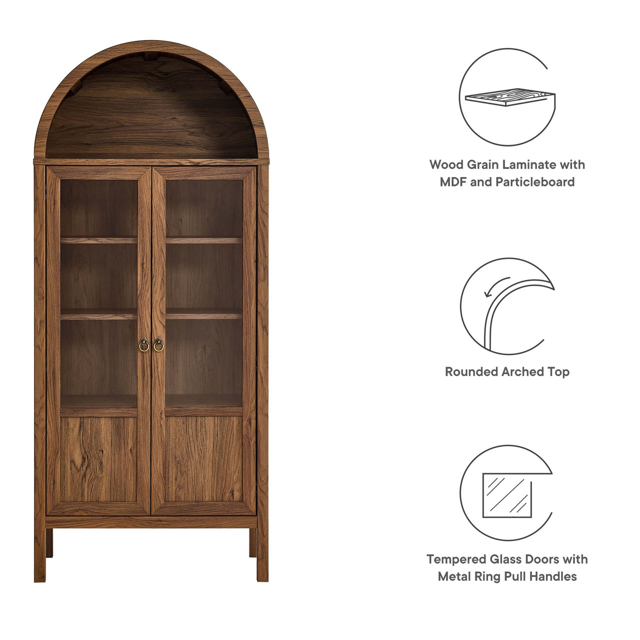 Evelyn Storage Cabinet, Walnut