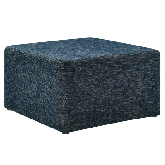 Calyx Square Pouf, Large, Azure
