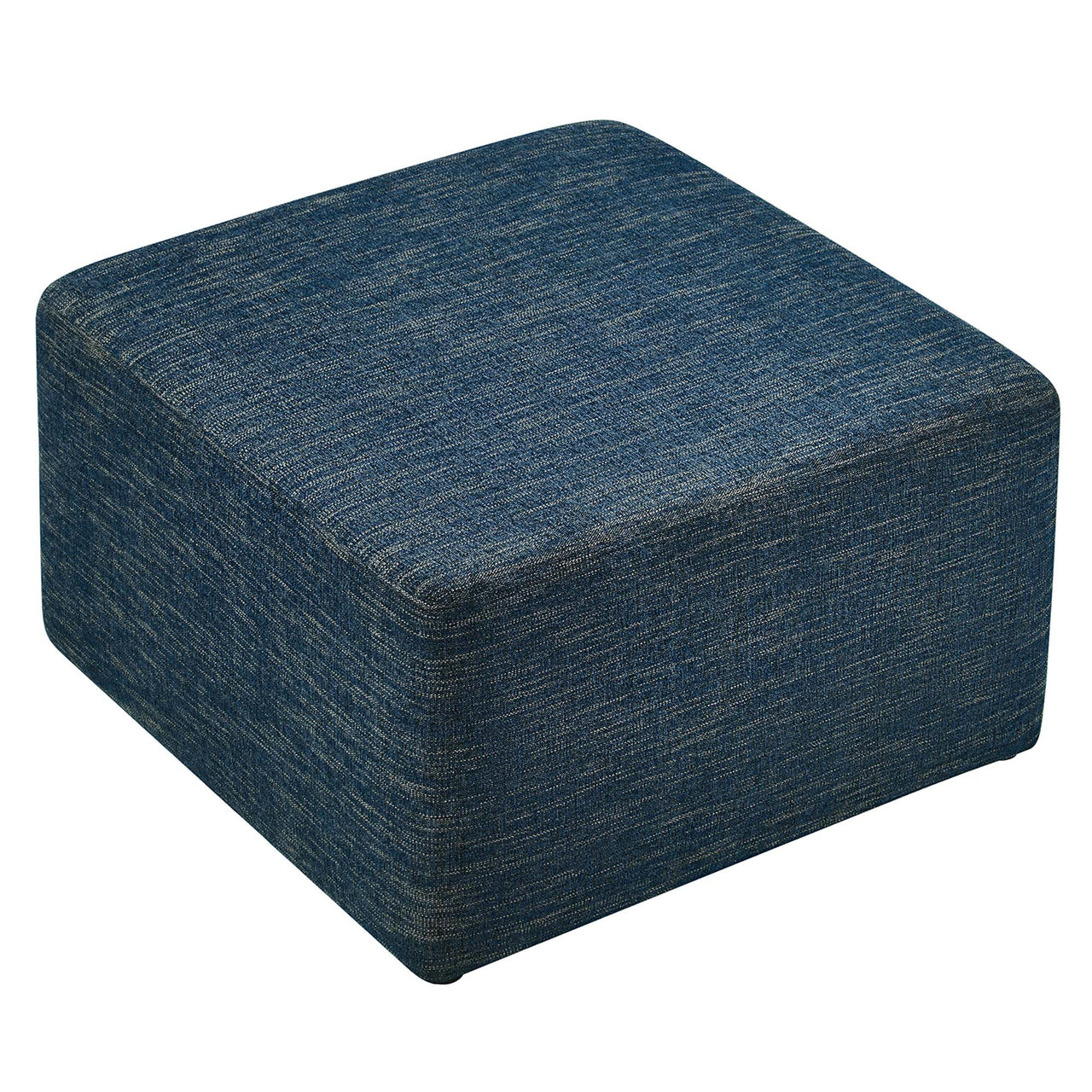 Calyx Square Pouf, Large, Azure