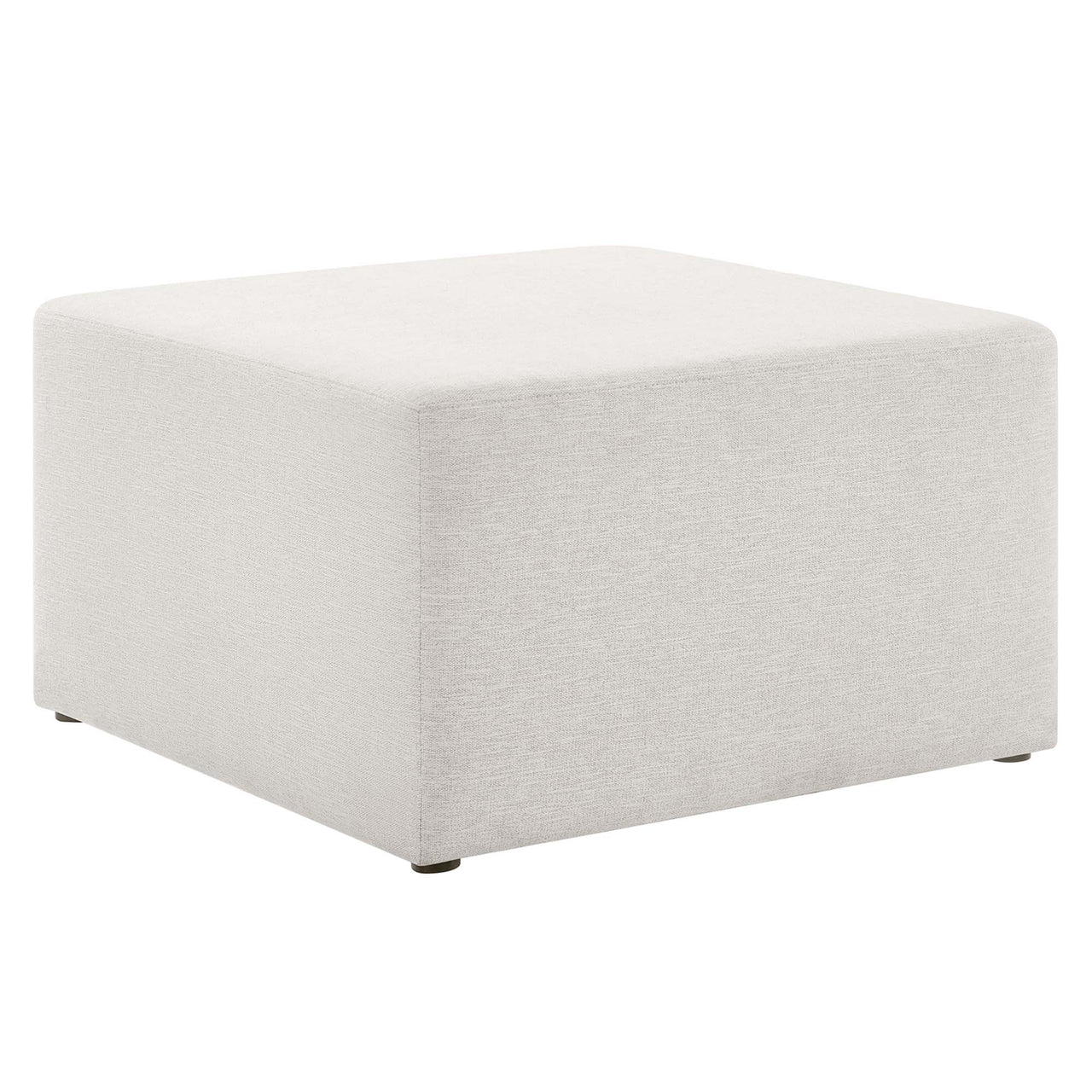 Calyx Square Pouf, Large, Ivory