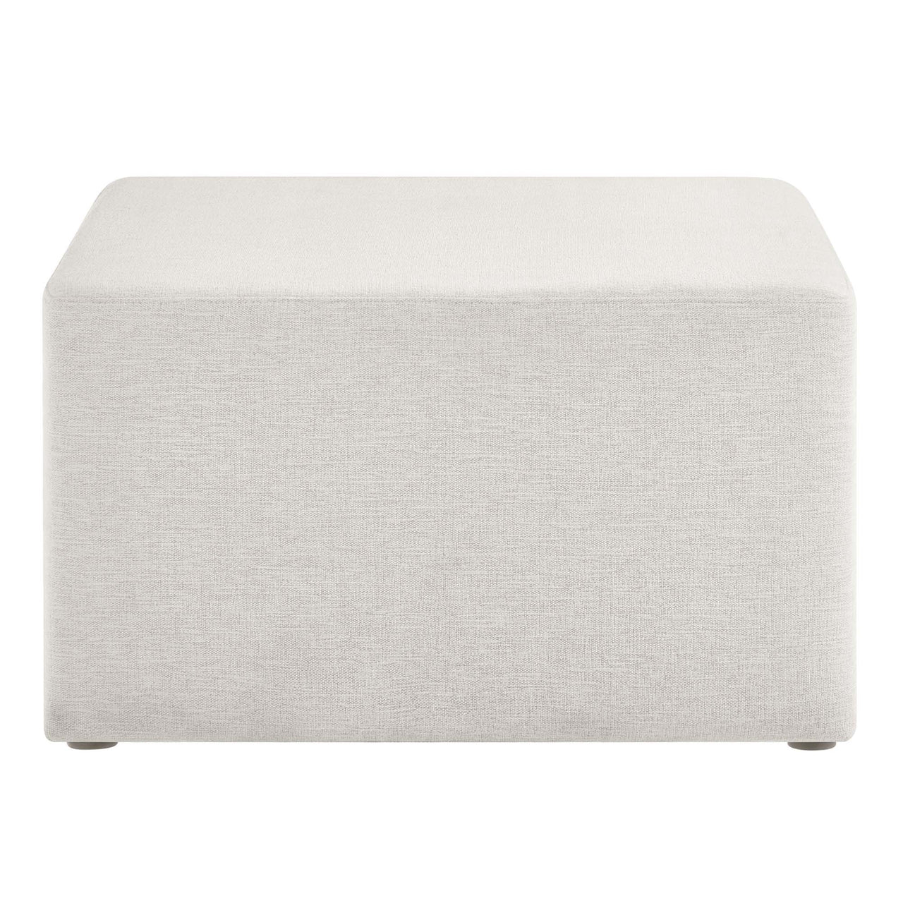 Calyx Square Pouf, Large, Ivory