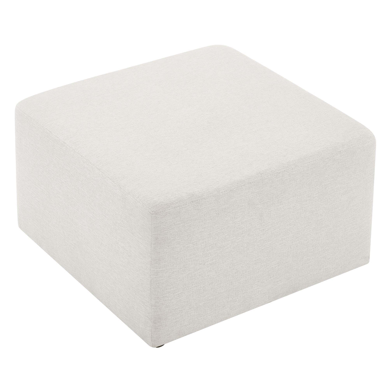 Calyx Square Pouf, Large, Ivory