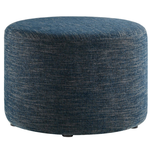 Calyx Round Pouf, Small, Azure