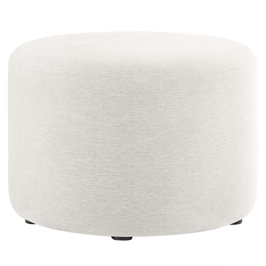 Calyx Round Pouf, Small, Ivory