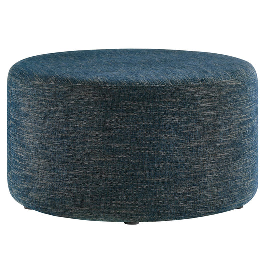 Calyx Round Pouf, Medium, Azure