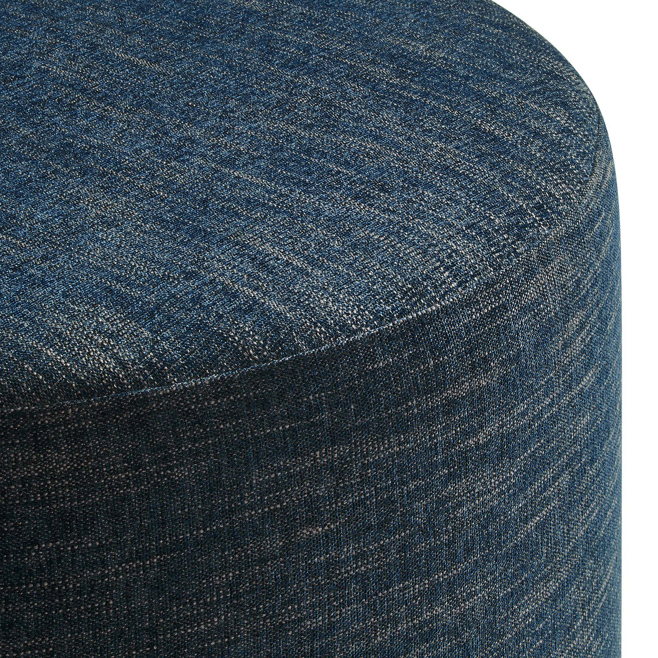 Calyx Round Pouf, Medium, Azure