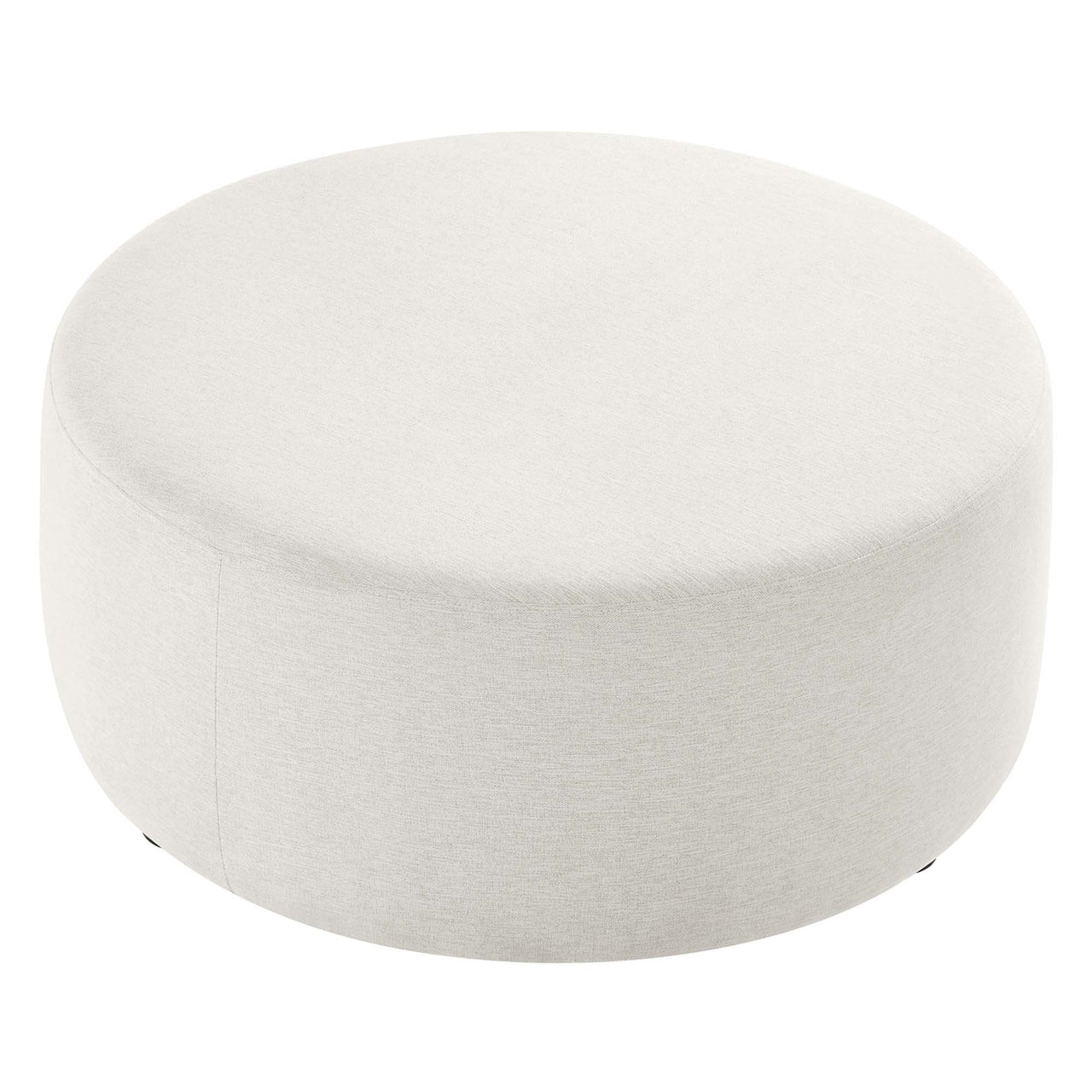 Calyx Round Pouf, Large, Ivory