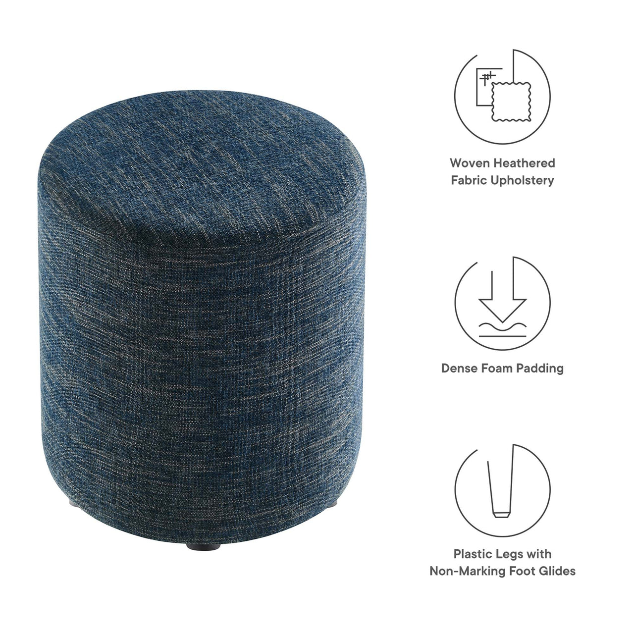 Calyx Round Stool | Side Table, Azure
