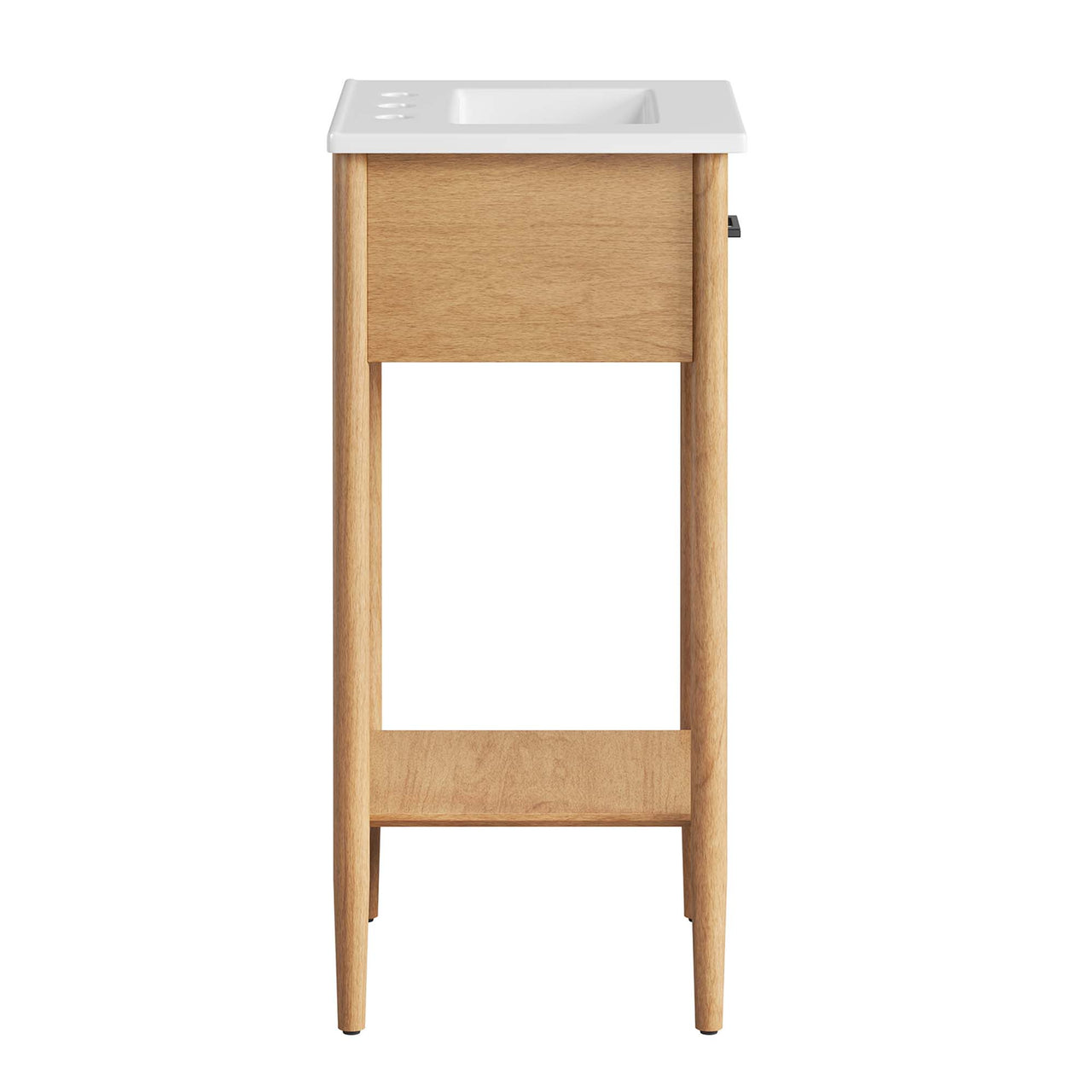 Zephyrine Vanity Unit, Extra Small, Natural Wood & White