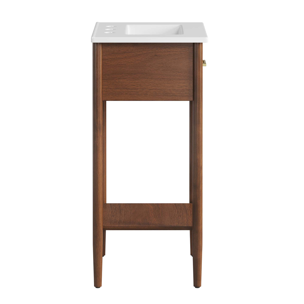 Zephyrine Vanity Unit, Extra Small, Walnut & White