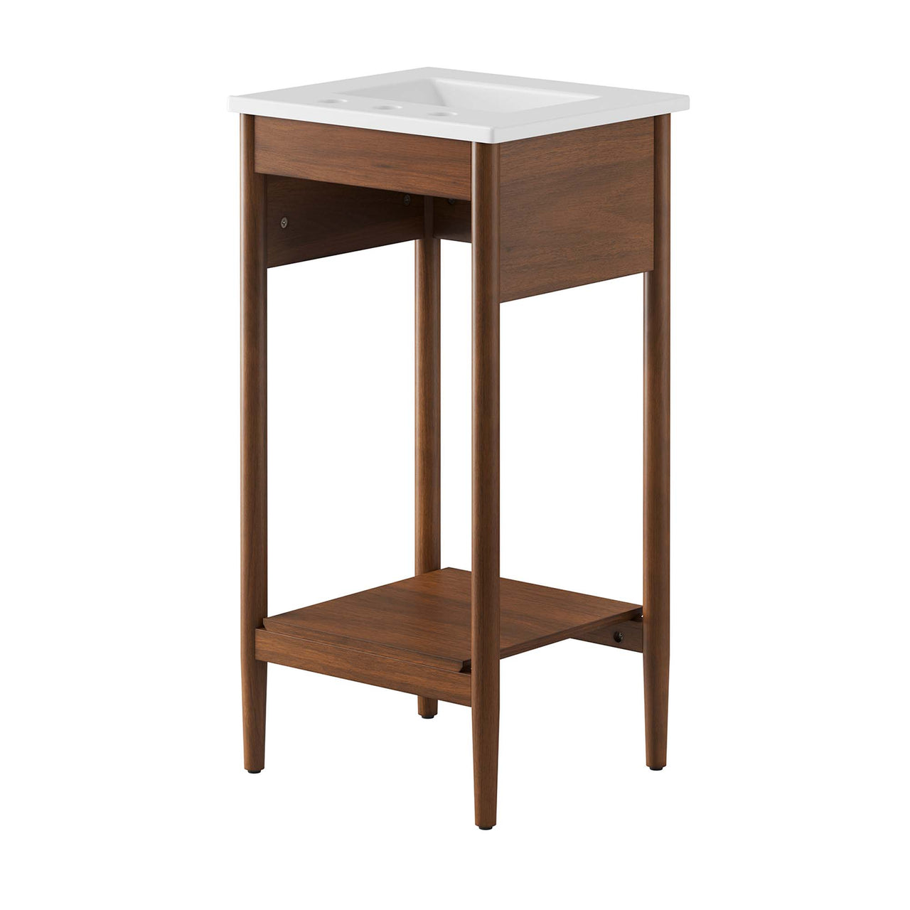 Zephyrine Vanity Unit, Extra Small, Walnut & White