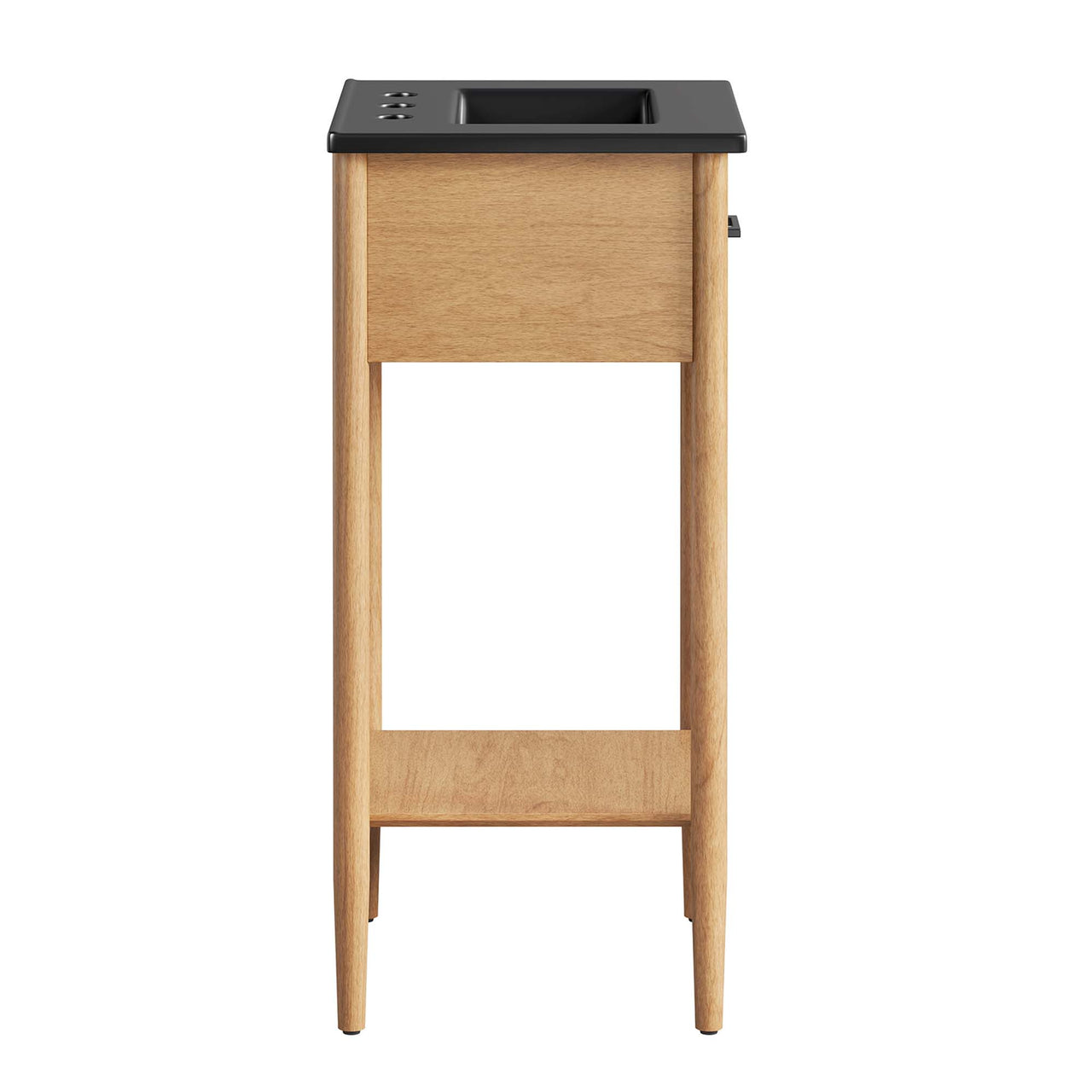 Zephyrine Vanity Unit, Extra Small, Natural Wood & Black