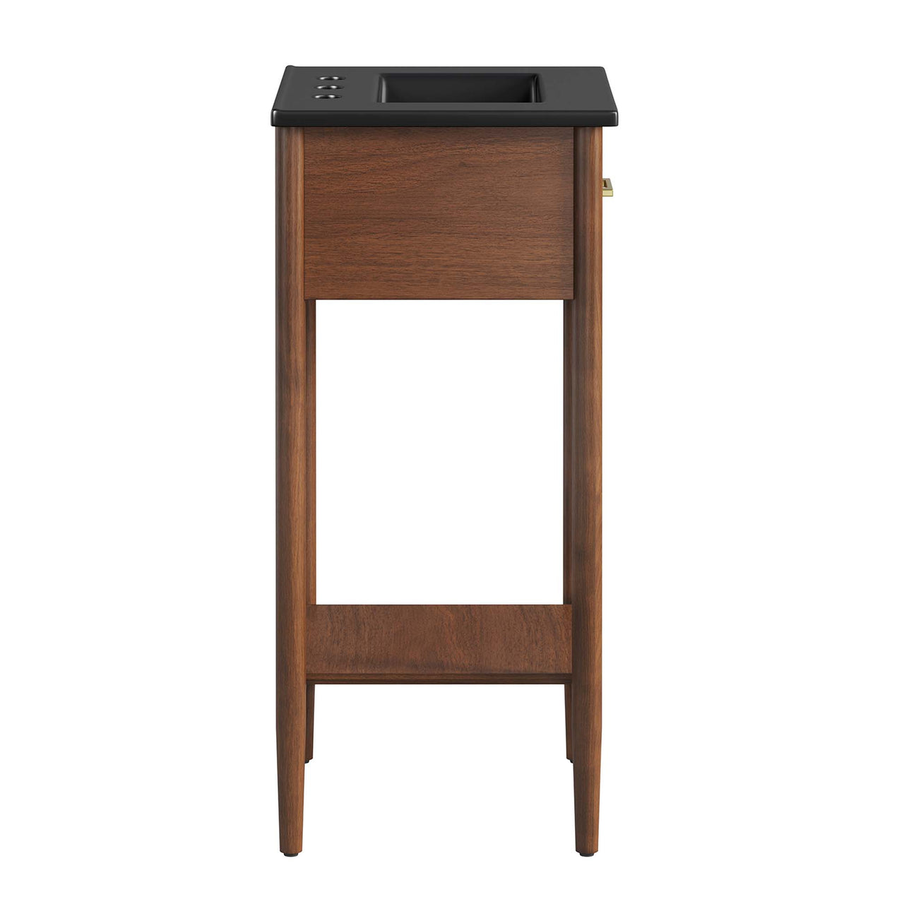 Zephyrine Vanity Unit, Extra Small, Walnut & Black