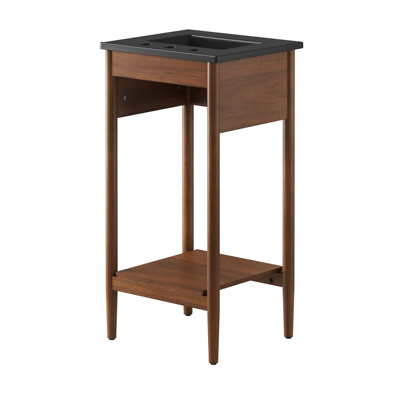 Zephyrine Vanity Unit, Extra Small, Walnut & Black