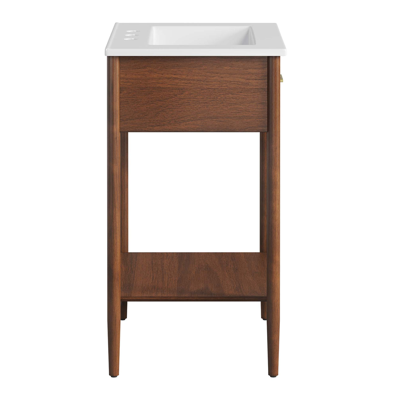 Zephyrine Vanity Unit, Small, Walnut & White