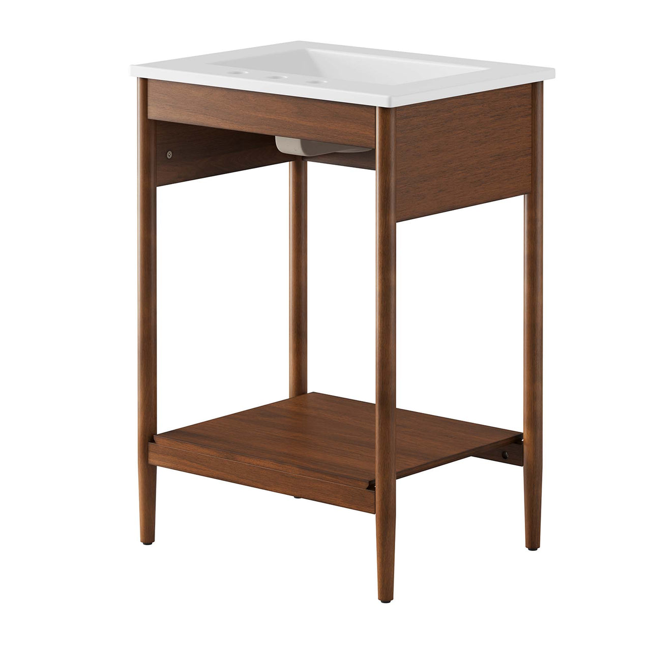 Zephyrine Vanity Unit, Small, Walnut & White