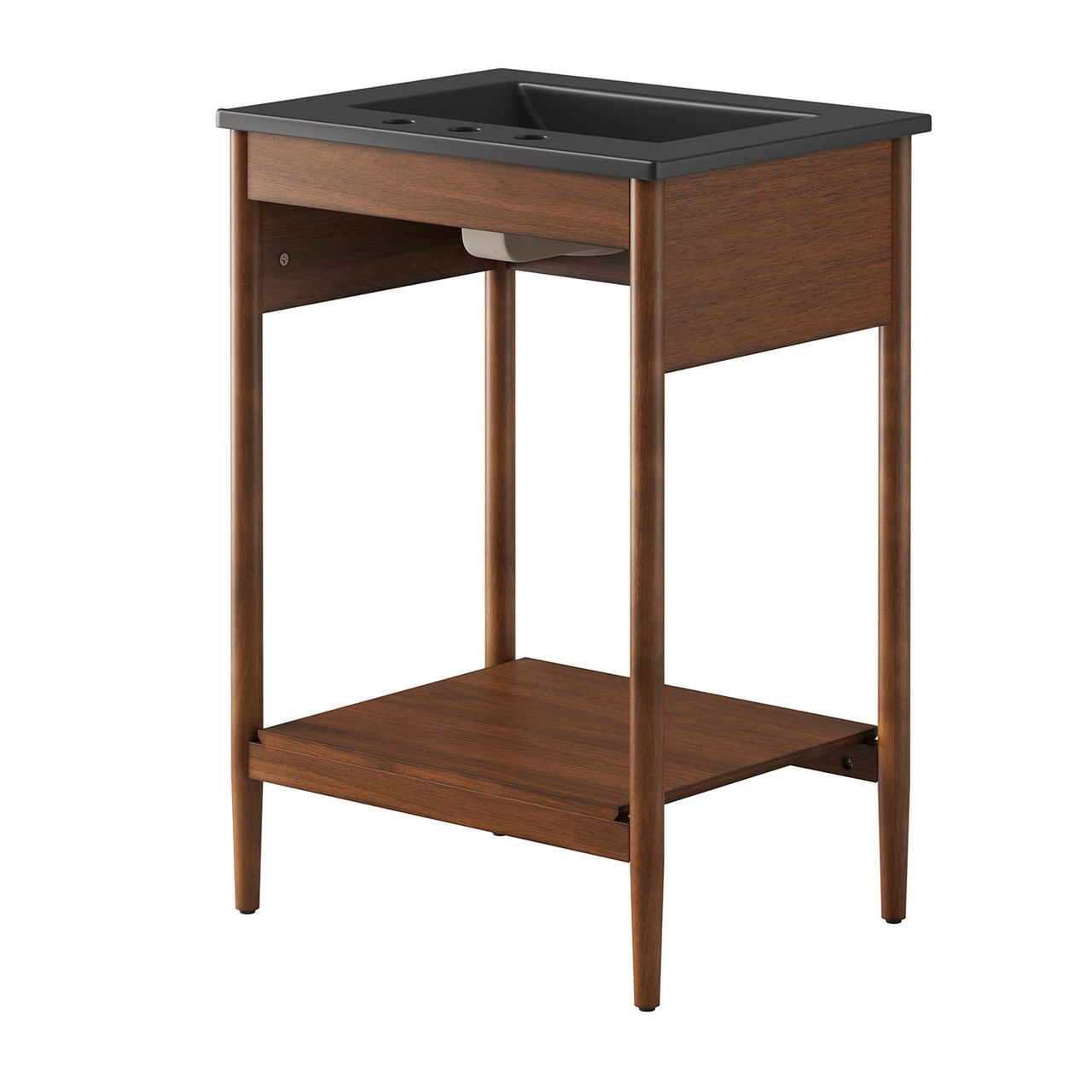 Zephyrine Vanity Unit, Small, Walnut & Black